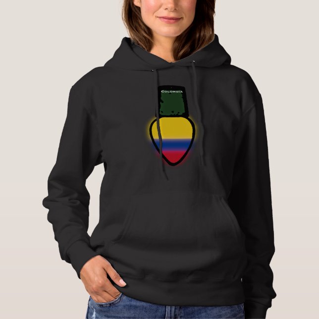 Colombia Flag Christmas Light Colombian Pride Hoodie (Vorderseite)