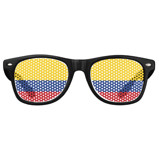 Colombia Flag Partybrille (Vorderseite)