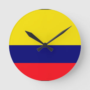 Colombia flag runde wanduhr
