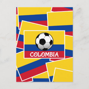 Colombia Football Postkarte