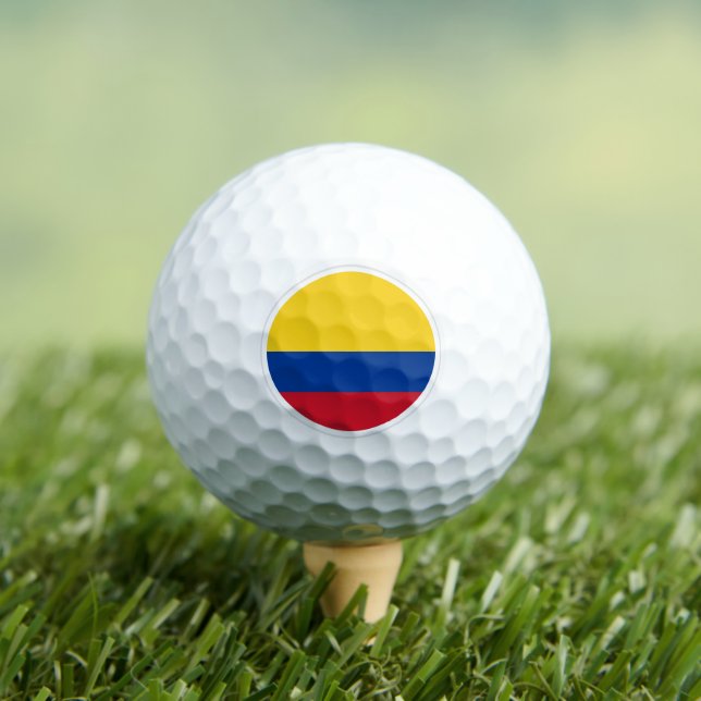 Colombia Golf Balls, Flaggengolfer / Patrioten Golfball (Insitu T-Shirt)