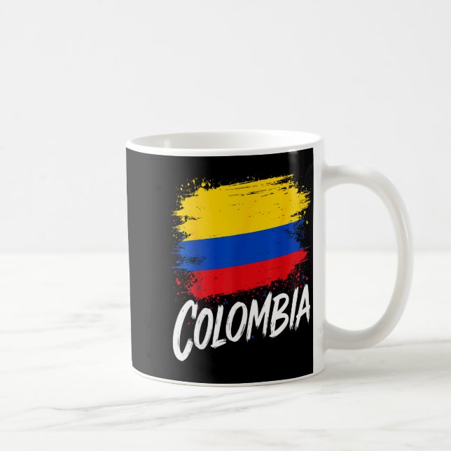 Colombia Lover Colombian Flag  Kaffeetasse (Rechts)