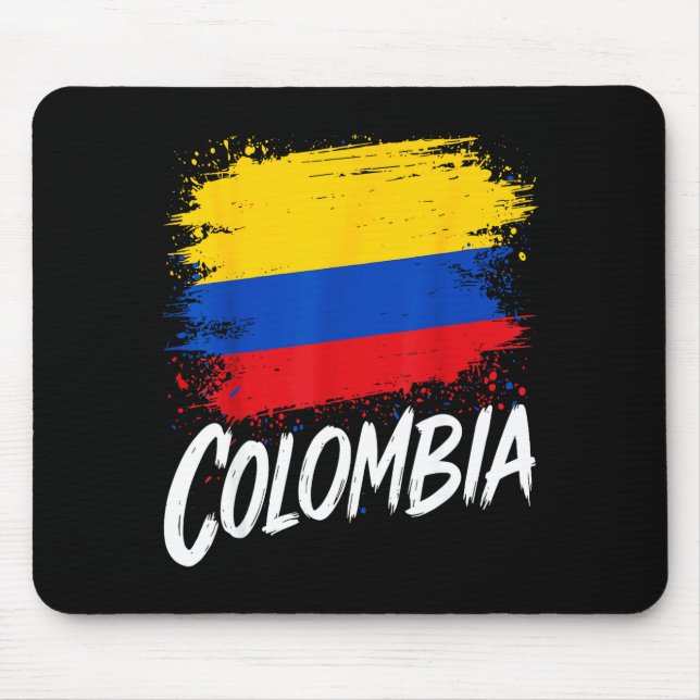 Colombia Lover Colombian Flag  Mousepad (Vorne)
