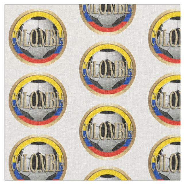 Colombia Soccer Ball Stoff (Nahaufnahme)
