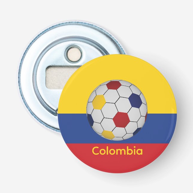 Colombia Soccer Flaschenöffner (Vorderseite)