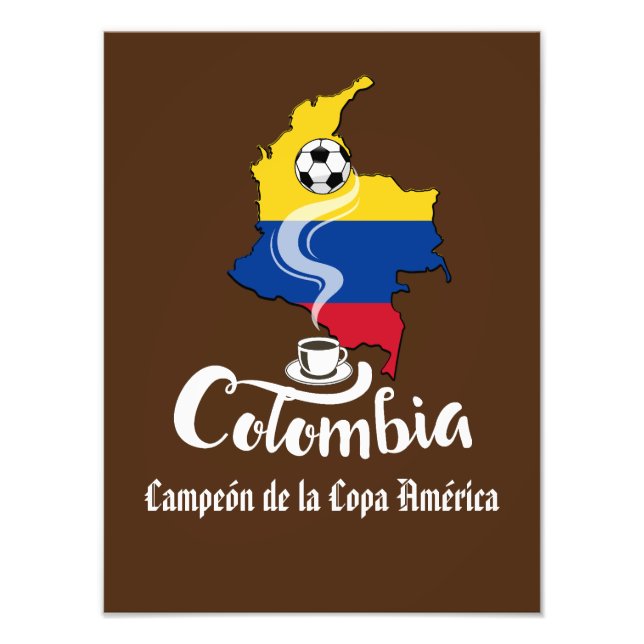 Colombia Soccer Fotodruck (Vorne)