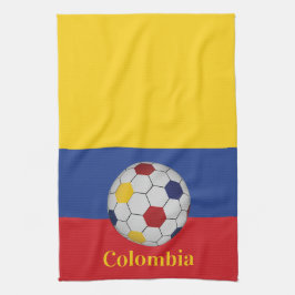 Colombia Soccer Poster Geschirrtuch