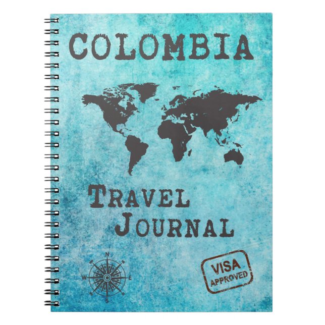 Colombia Travel Journal Vacances Trip Planner (Devant)