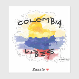 COLOMBIA vibes Autocollant de voiture Colombie cro