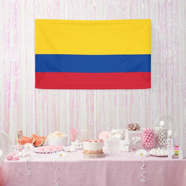 Colombian Flag Celebration Party Event Décor Banne Banner (Party)