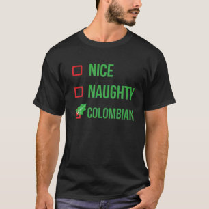 Colombian Funny Colombia Pajama Christmas Gift T-Shirt