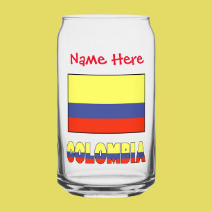 Colombie et personnalisation rouge du drapeau colo