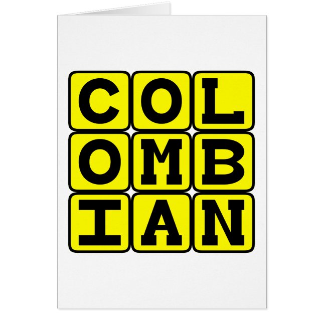 Colombien, Nationalité (Devant)