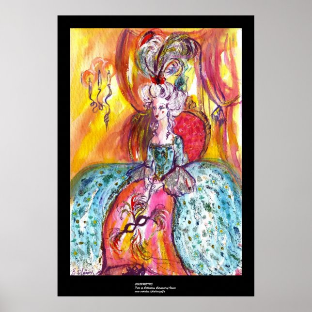 COLOMBINA / Venezianische Masquerade Poster (Vorne)