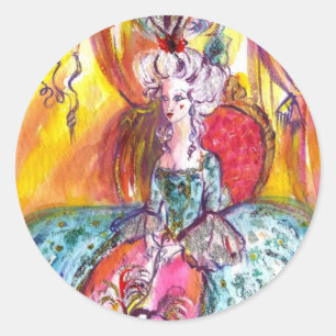 COLOMBINA/Venezianische Masquerade Runder Aufkleber