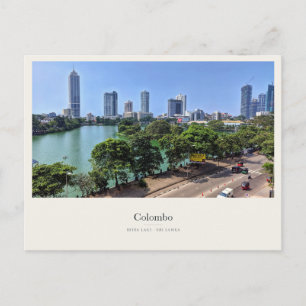 Colombo-Skyline oberhalb des Beira Lake Postkarte