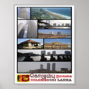 Colombo - Sri Lanka - Mosaik - Poster