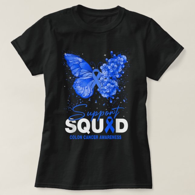 Colon Cancer Awareness Support T-Shirt (Design vorne)