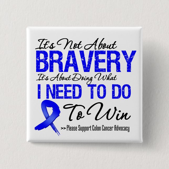 Colon Cancer Battle Button (Vorderseite)