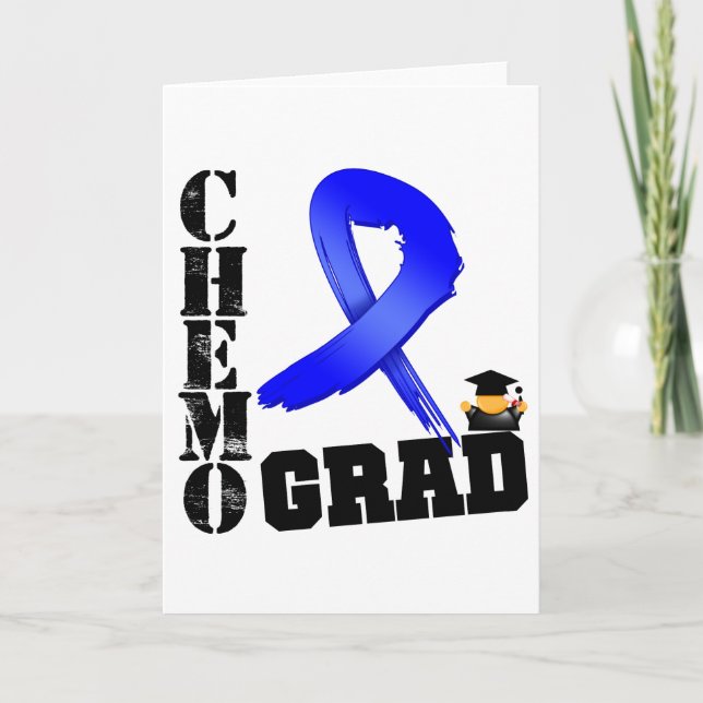 Colon Cancer Chemo Grad Karte (Vorderseite)