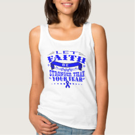 Colon Cancer Faith Stronger als Angst T-Shirt