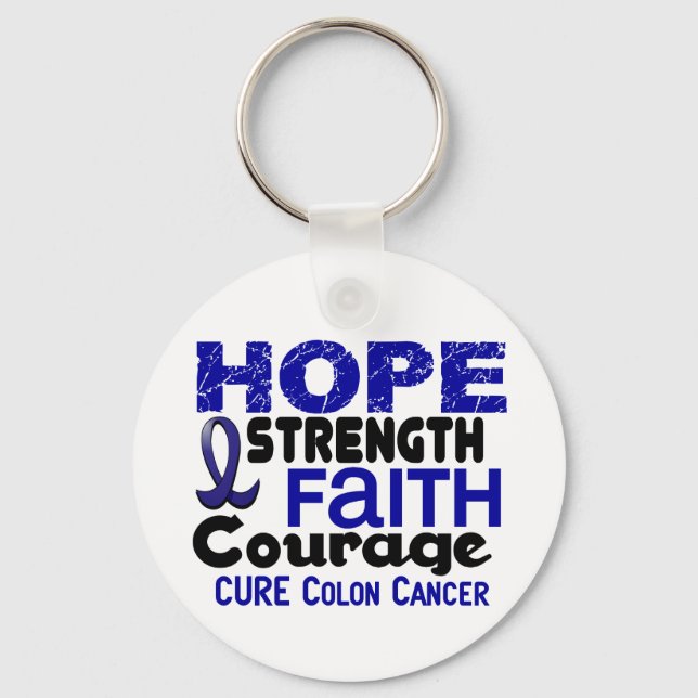 Colon Cancer HOPE 3 Schlüsselanhänger (Vorderseite)