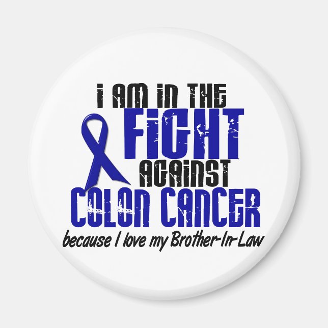 COLON CANCER im Kampf für meinen Schwager 1 Magnet (Vorne)