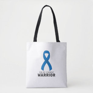 Colon Cancer Ribbon Sac fourre-tout blanc