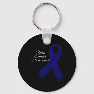 Colon Cancer Shirts Colon Cancer Awareness Ribbon Schlüsselanhänger