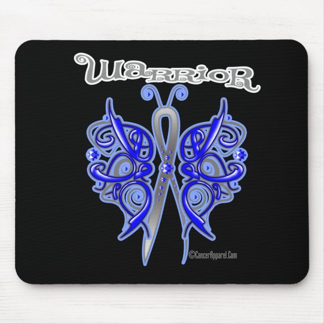 Colon Cancer Warrior Celtic Butterfly Mousepad (Vorne)