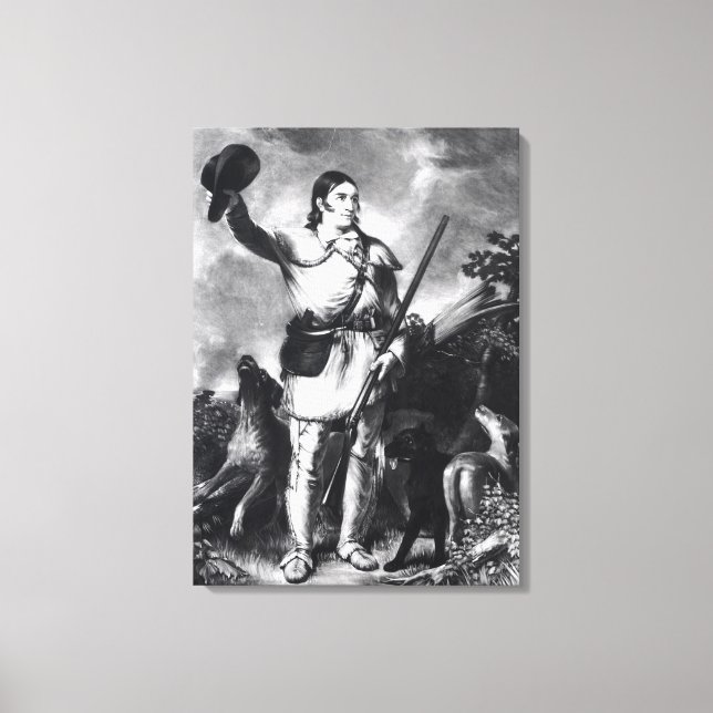 Colonel Davy Crockett Leinwanddruck (Vorderseite)