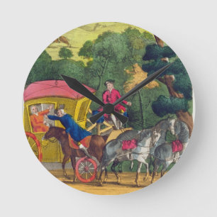 Colonel Jack robbing Mary Smith in Maidenhead Thic Runde Wanduhr
