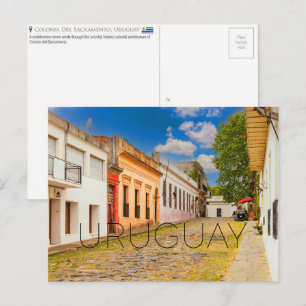 Colonia del Sacramento, Uruguay Reise Postkarte