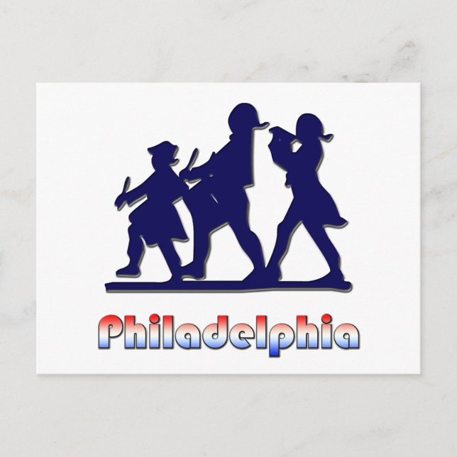 Colonial Philadelphia Postkarte (Vorderseite)