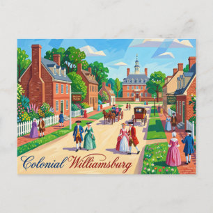 Colonial Williamsburg Virginia Postkarte