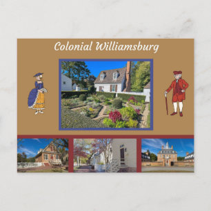 Colonial Williamsburg Virginia Postkarte