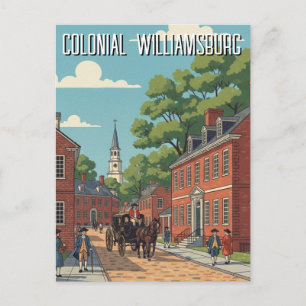 Colonial Williamsburg Virginia Reise Postkarte