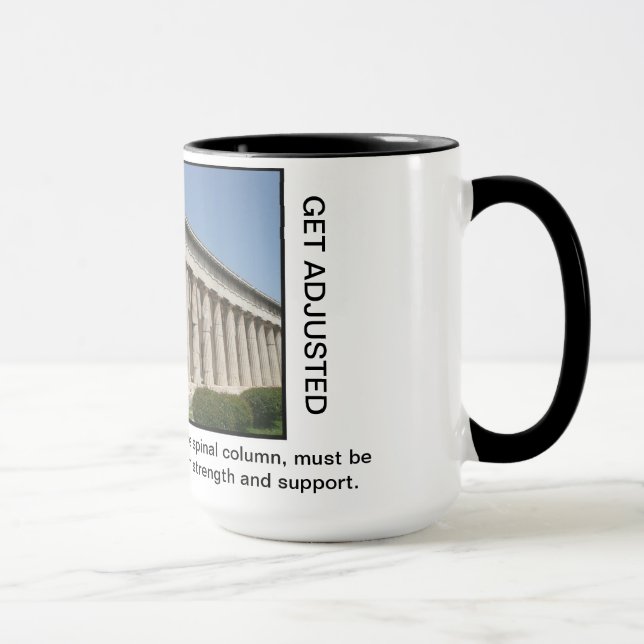 Colonnes grecques de tasse de café de chiropractie (Droite)