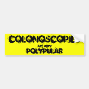 Colonoscopies sind sehr polypular. autoaufkleber