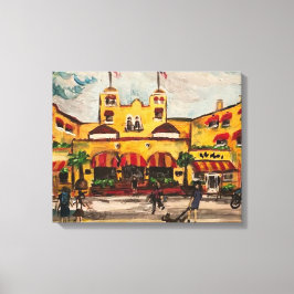 "Colony Hotel at Delray Beach" von Willowcatdesign Leinwanddruck