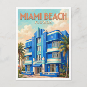 Colony Hotel Miami Beach Florida Postkarte