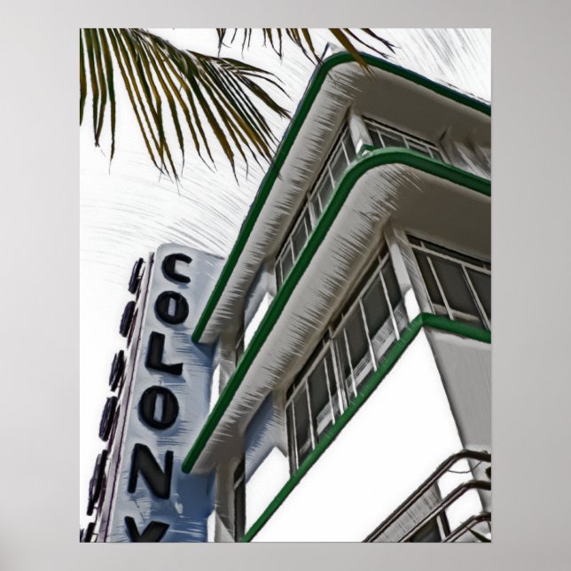 Colony Hotel, Miami, FL Poster (Vorne)