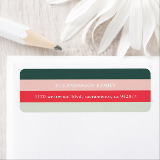 Color Bar Christmas-Rücksendeadresse