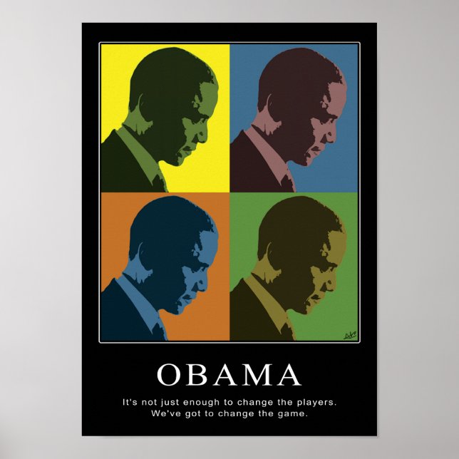 "Color Blind" Obama Poster (Vorne)