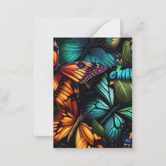 Color Burst–Butterflies in Motion Mitteilungskarte