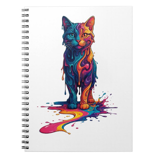 “Color Cat” Notebook – Creativity Notizblock (Vorderseite)