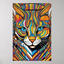 Color Cat  Poster