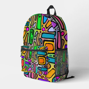 Color Doodles Lotto Bedruckter Rucksack