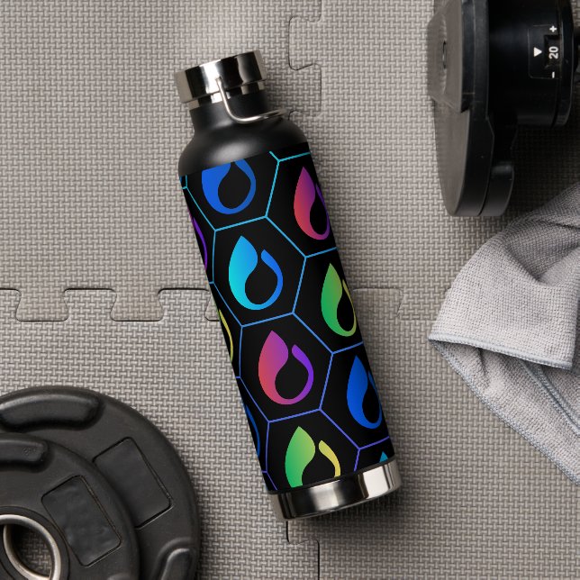 Color Drops Water Bottle Trinkflasche (Fitnesstudio (gedreht))