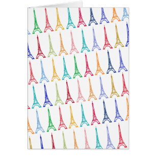 color eiffel towertern pattern